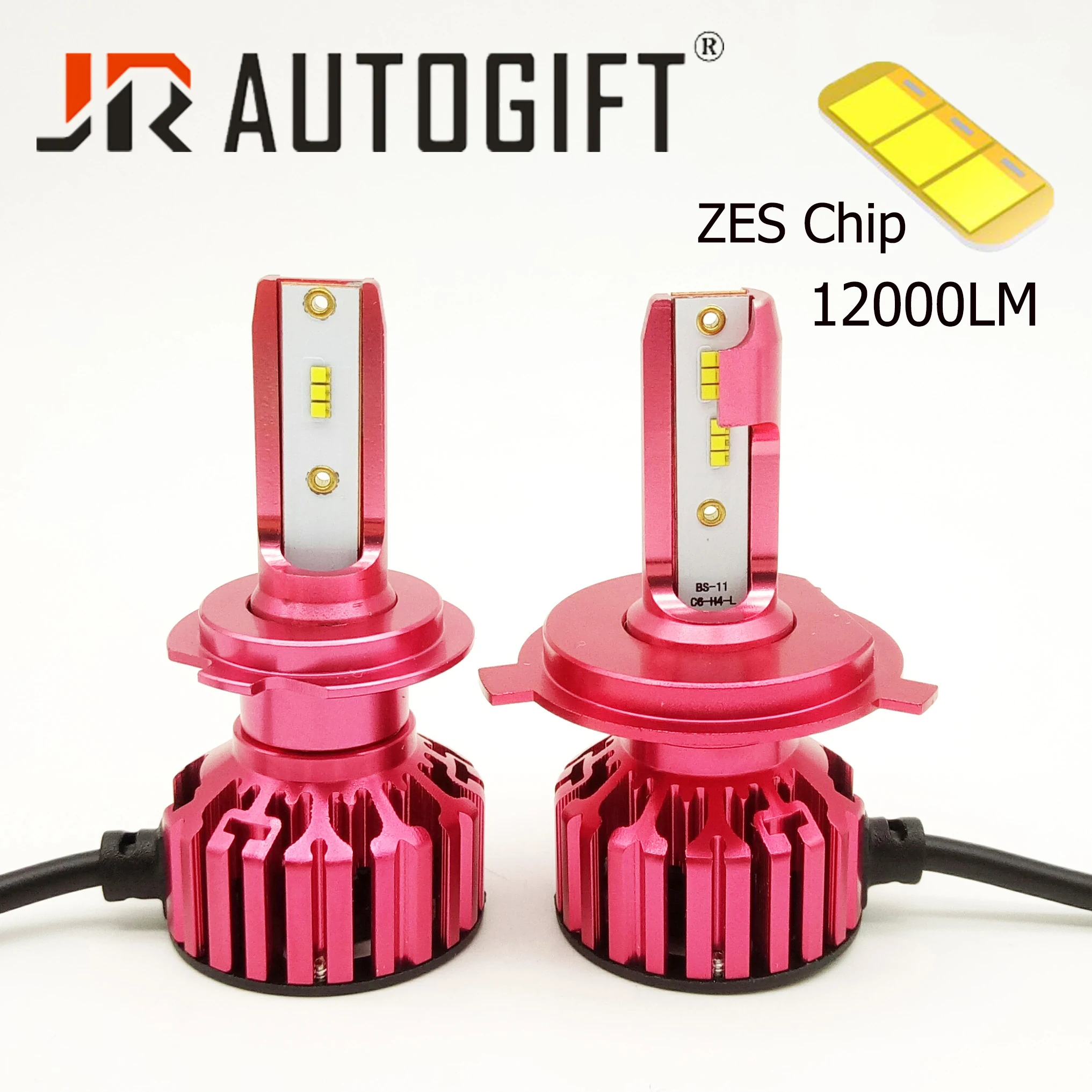 Автомобильные противотуманные фары H7 ZES Chip 12000LM Mini автомобильная светодиодная