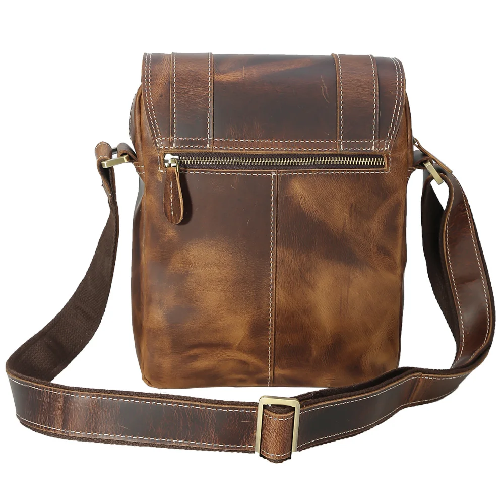Сумка мессенджер из воловьей кожи для iPad темно коричневая|small messenger bag|designer bagmessenger