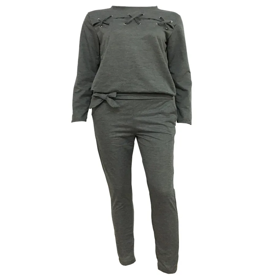 Женский спортивный костюм комплект из 2 предметов: Толстовка и штаны с длинным