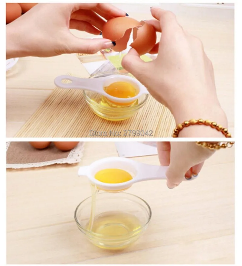 Оптовая продажа 3 шт./компл. экологичный Прозрачный яичный желток сепаратор