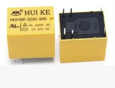 

5pcs HK4100f-DC5V-SHG Relay hk4100F-DC5V HK4100F 5 V DIP6 3A 250V AC/ 3A 30V DC Free shipping