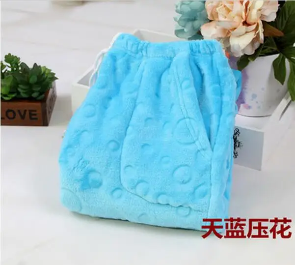 sky blue Дизайн, зимние фланелевые теплые женские штаны для сна, женские Пижамные брюки, нижнее белье, пижамы, штаны, одежда для сна, длинные штаны Q224 - Цвет: sky blue