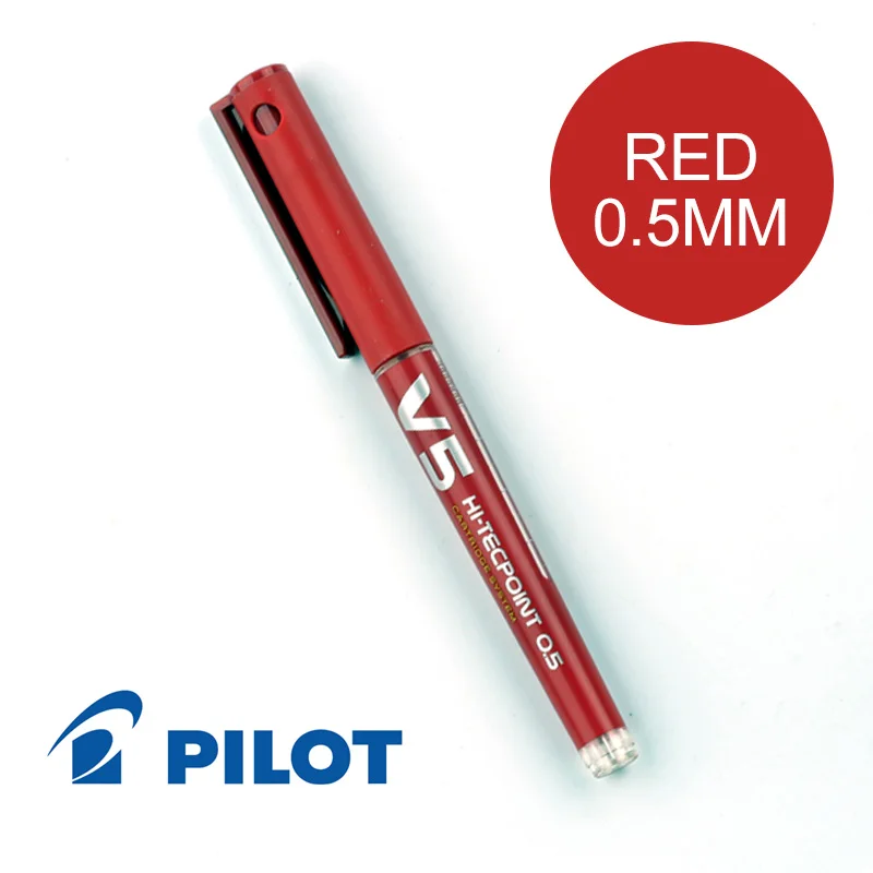 Red 0.5mm Японский пилот гелевая ручка канцелярские принадлежности BXC-V5/V7 0,5 мм/0,7 мм может заменить чернильный картридж иглы Экстра тонкой oint жидкие чернила HI-TECPOIN - Цвет: Red 0.5mm