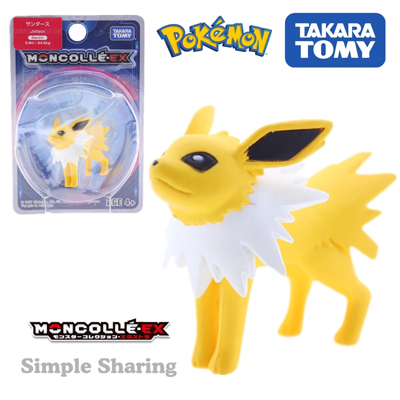 Фигурки Takara Tomy Tomica Pokemon Go марионетка джелтеон карманный монстр монклель EX60 литые миниатюрные лисы Лидер