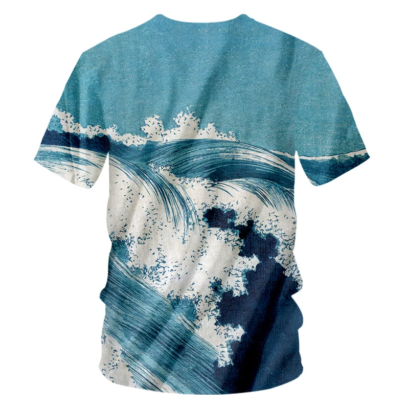 Мужская футболка UJWI с V-образным вырезом в стиле Харадзюку унисекс большого