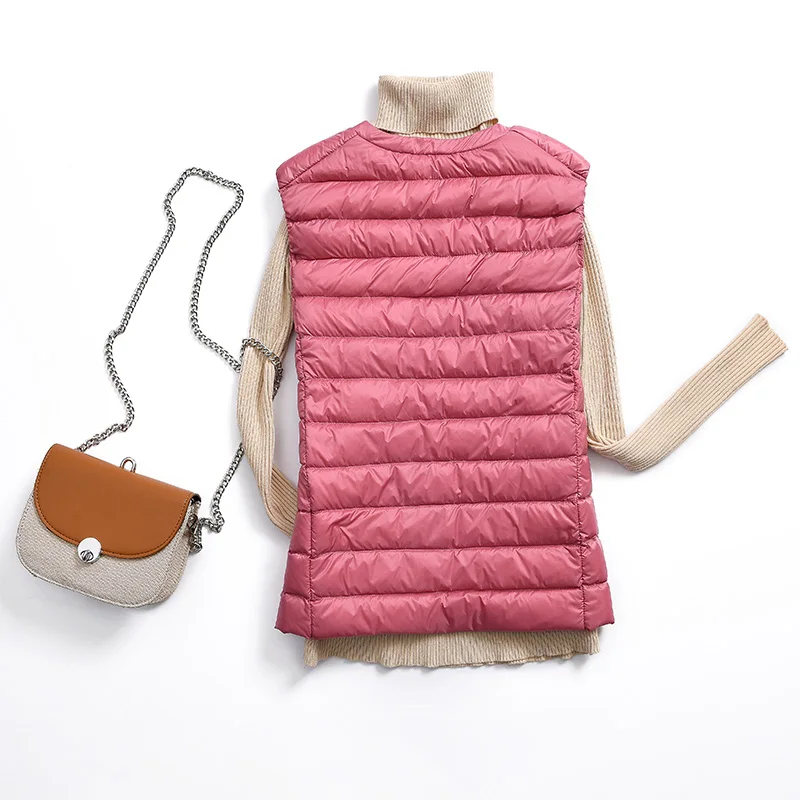 Осенне зимняя женская куртка без рукавов ульсветильник Кая на утином пуху парка