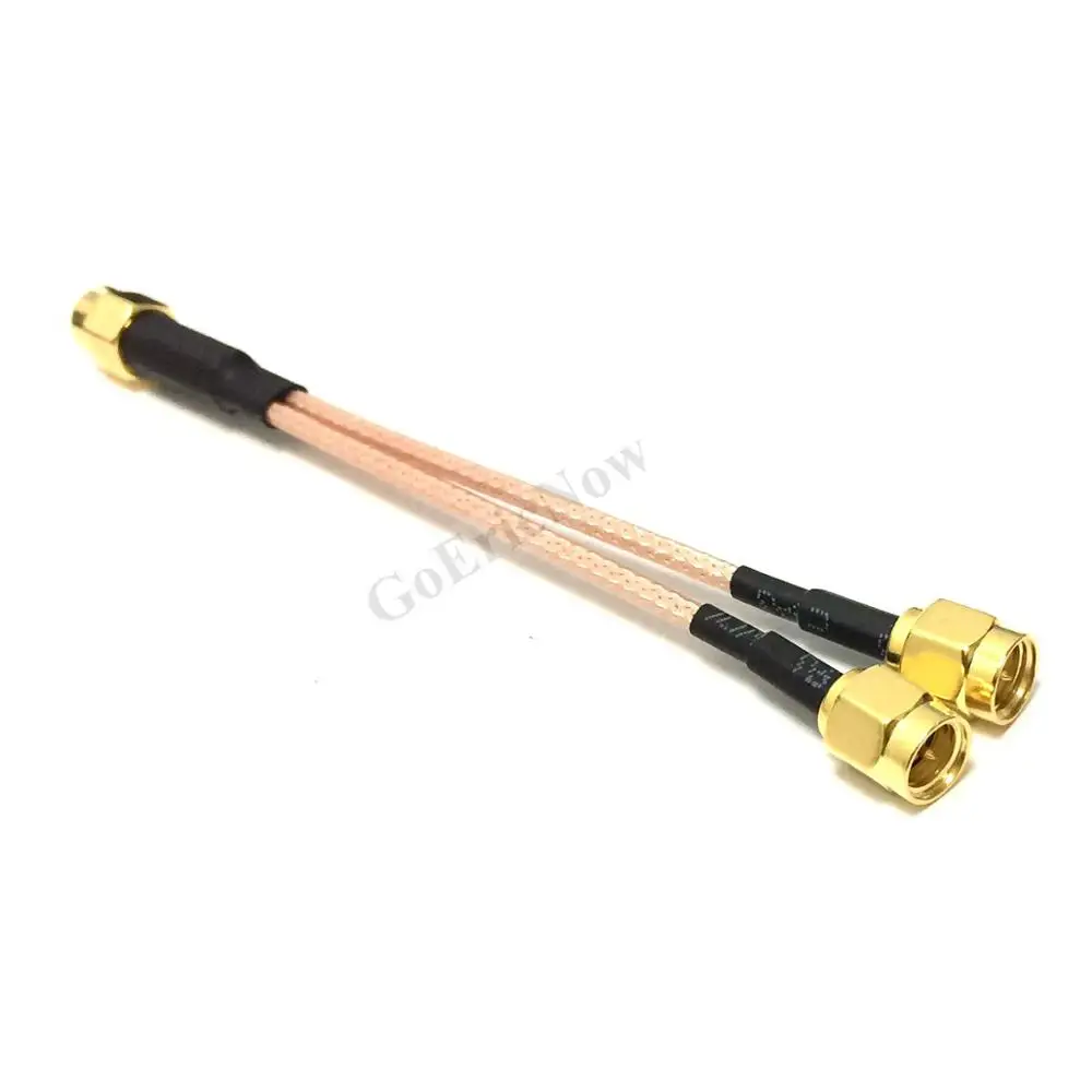 5 шт. RF коаксиальный RP SMA/ SMA штекер к Y 2x разъем сплиттер папа-папа суммирующий