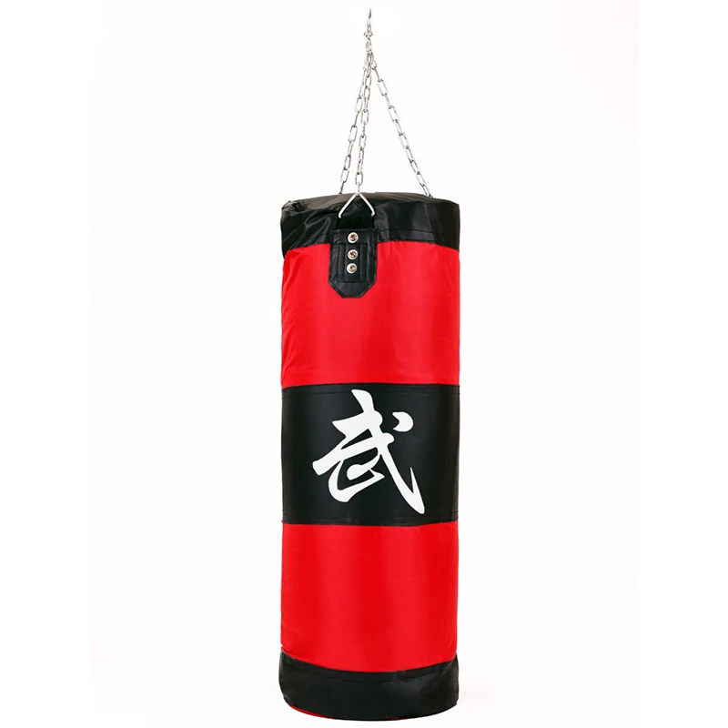 Red-80cm Zooboo тренировочный фитнес полый Пробивной мешок с песком боец MMA боксерский мешок крюк висячая сумка спортивный песочный удар T - Цвет: Red-80cm
