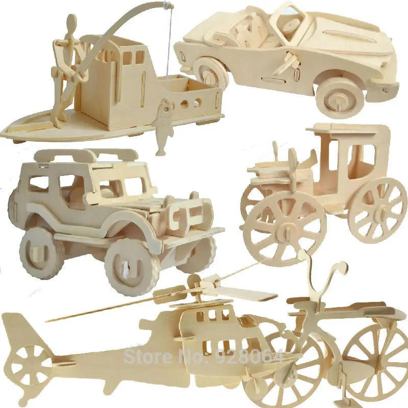 Автомобиль самолёт 3d головоломка Детский пазл обучающая АЛФАВИТ игра для