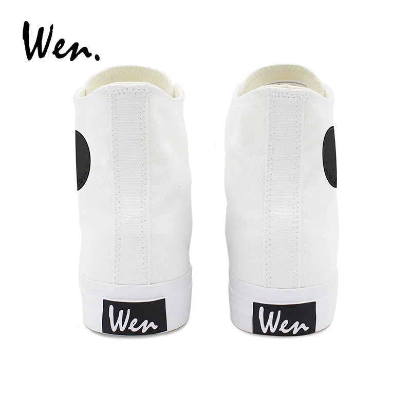Высокие парусиновые туфли Вэнь с большими ушками высокие мужские и женские