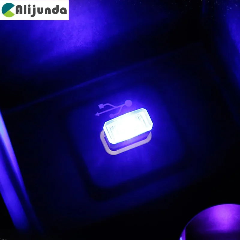 Автомобильный светодиодный атмосферный декоративный светильник с USB аварийное