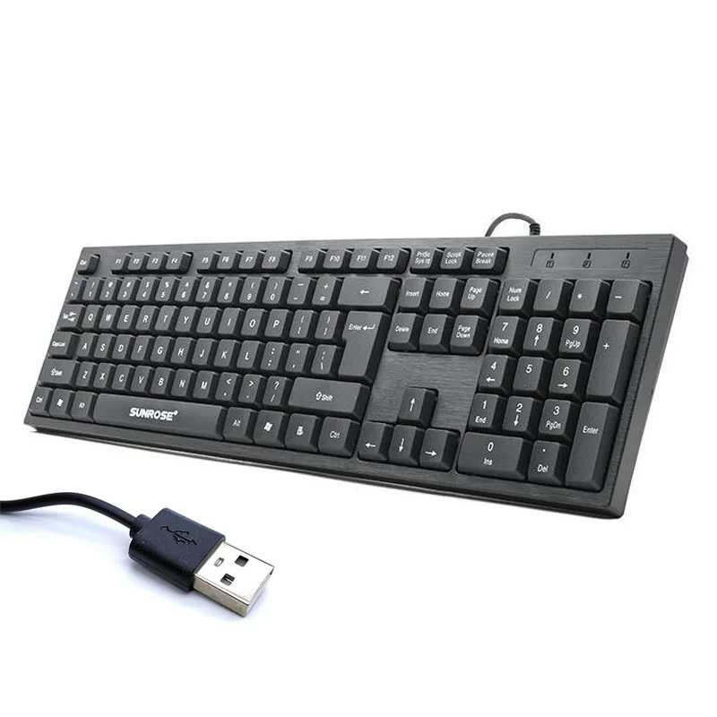 Распродажа Комплект клавиатуры и мыши USB Проводная клавиатура комплект для