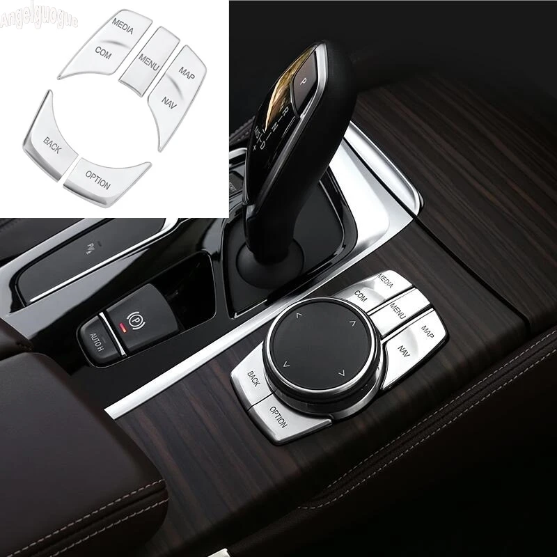 Для BMW 5 Series G30 G38 528/530/540Li 2017 18 ABS хромированный Автомобильный интерьер мультимедиа