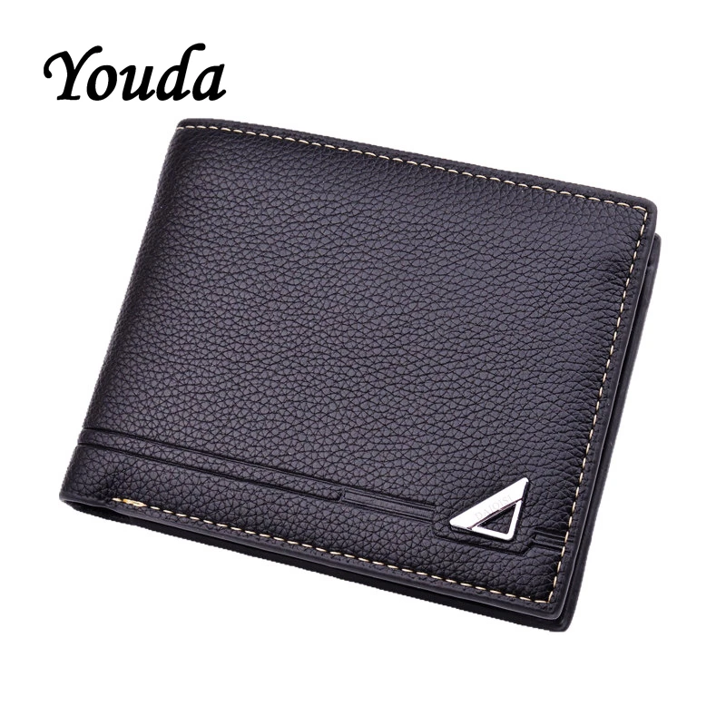 Мужской кошелек Youda в стиле ретро вместительный портативный бумажник из