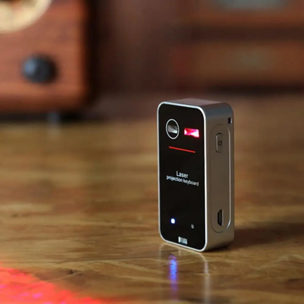 Беспроводная лазерная виртуальная проекционная клавиатура английская QWERTY