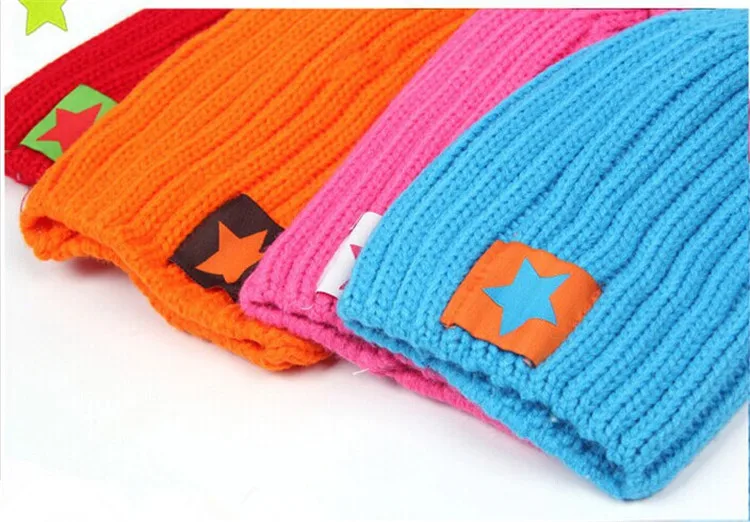 2016 Зимняя шапка модные милые шапки для мальчиков и девочек 4 вида цветов зимние