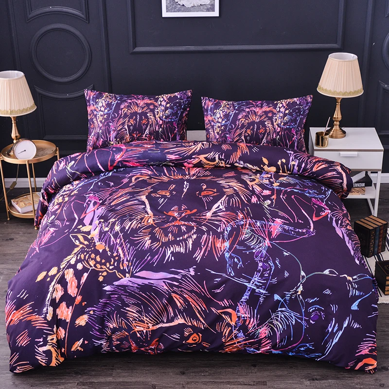 Boniu Детский Комплект постельного белья с изображением Льва леопарда птицы панды