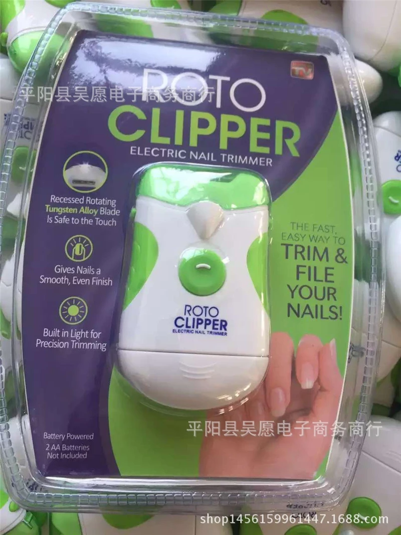 

1PCS Roto Clipper Safe Electric Automatic Nail Clipper Cutter Trimmer Nail Polish Clippers Nail Tool Old Man Aged Drop Shipping