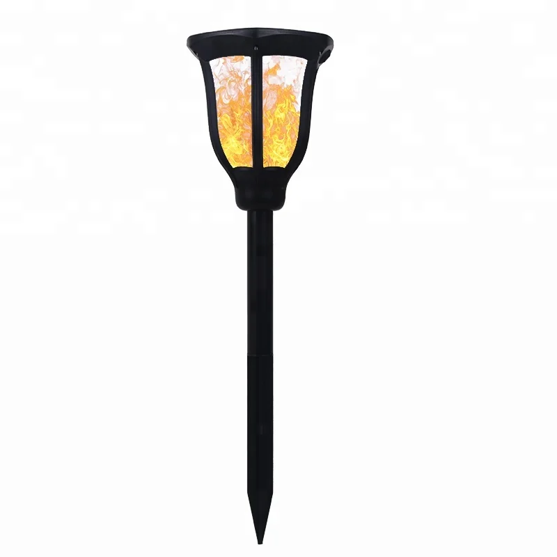 1/2/4pcs Waterproof IP65 96 LED Solar Dancing Flame Lamp Night Light Ground Stake/Base/Wall for Garden Courtyard Stairs New | Лампы и