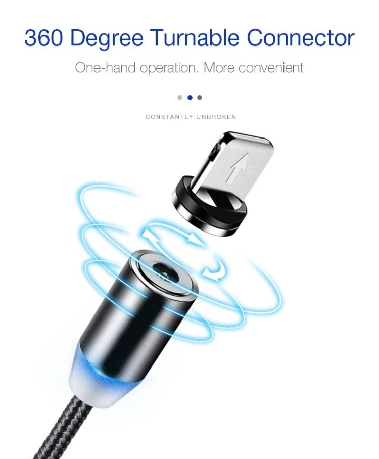 Микро USB C Магнитный кабель 1 м супер быстрая зарядка телефона тип-c магнитное зарядное устройство Microusb для iPhone samsung кабели для мобильных телефонов