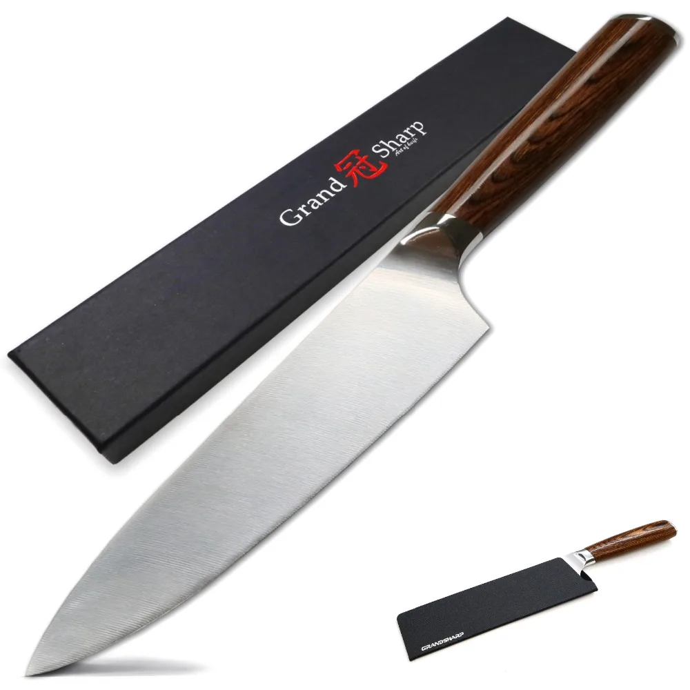 Кухонный нож шеф повара 7 дюйма немецкий стальной кухонный DIN1.4116 инструменты для
