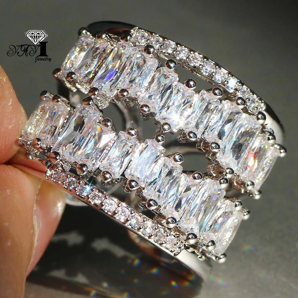 Женское Обручальное кольцо с белым цирконом 13 карат