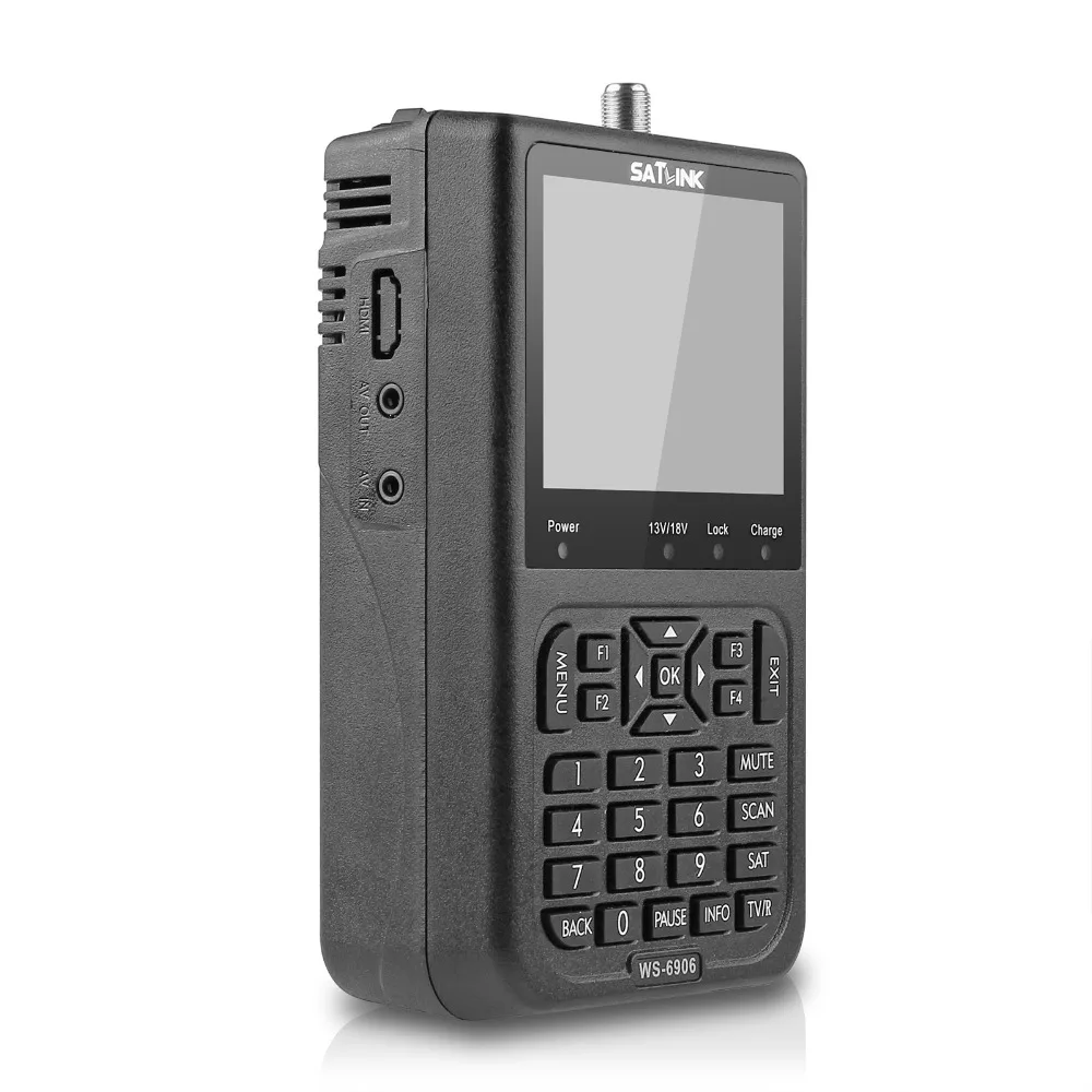 Спутниковый измеритель спутникового сигнала SATLINK WS-6906 3 5 &quotЖК-экран DVB-S FTA для ТВ AV