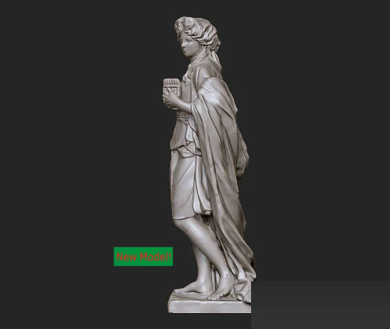 3D model relief STL models file format Goddess of mercy Poet | Инструменты
