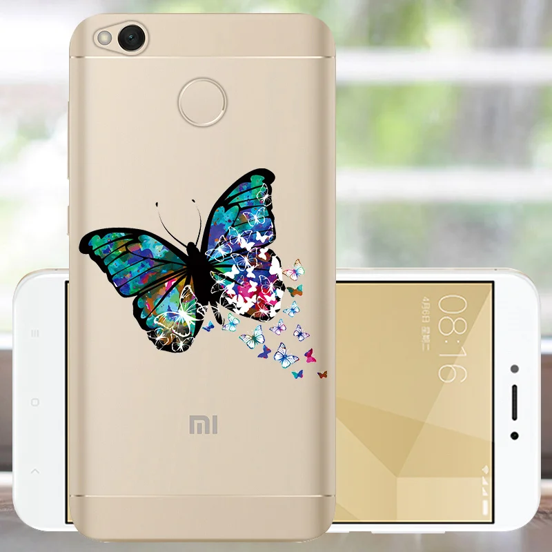Силиконовый чехол для Xiaomi Redmi 4X, мягкий чехол для Redmi 4X, защитный чехол для мобильного телефона с милым рисунком, чехол-бампер для Xiaomi Redmi 4X4 X
