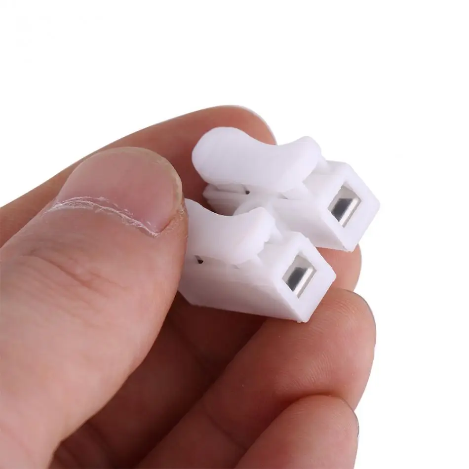 Соединители для проводов нажимного типа 2P стыковые клеммные колодки