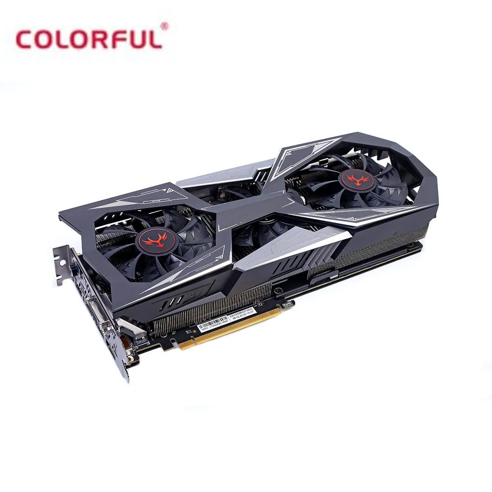Красочные NVIDIA iGame GeForce GTX 1080Ti вулкан X OC видео Графика карты 11 г GDDR5 1620 мГц 16nm 352bit