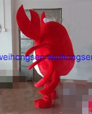 Сделать EVA Материал красный краб талисман костюмы унисекс мультфильм одежда