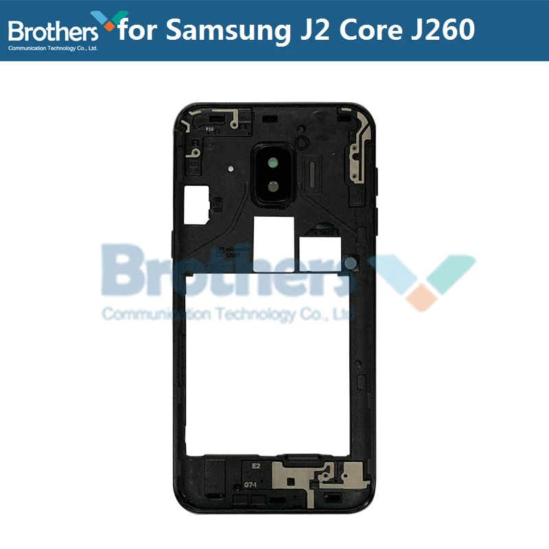 Для Samsung Galaxy J2 Core J260 средняя рамка с кнопками объектива камеры для J260F J260G тест
