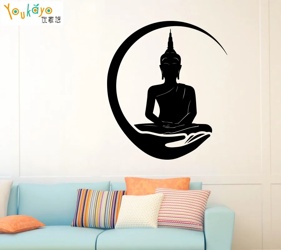 Горячий/Будда Лотос Шакьямуни декоративные виниловые настенные художественные