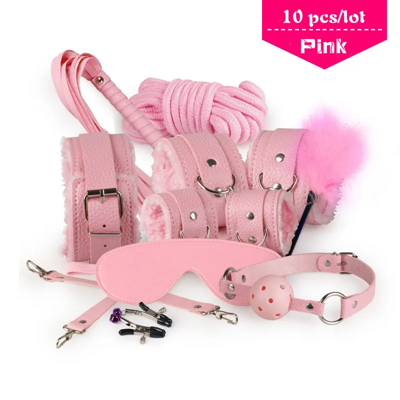 Набор Секс-бондажа 10 шт. сексуальные товары набор для взрослых игр игрушки