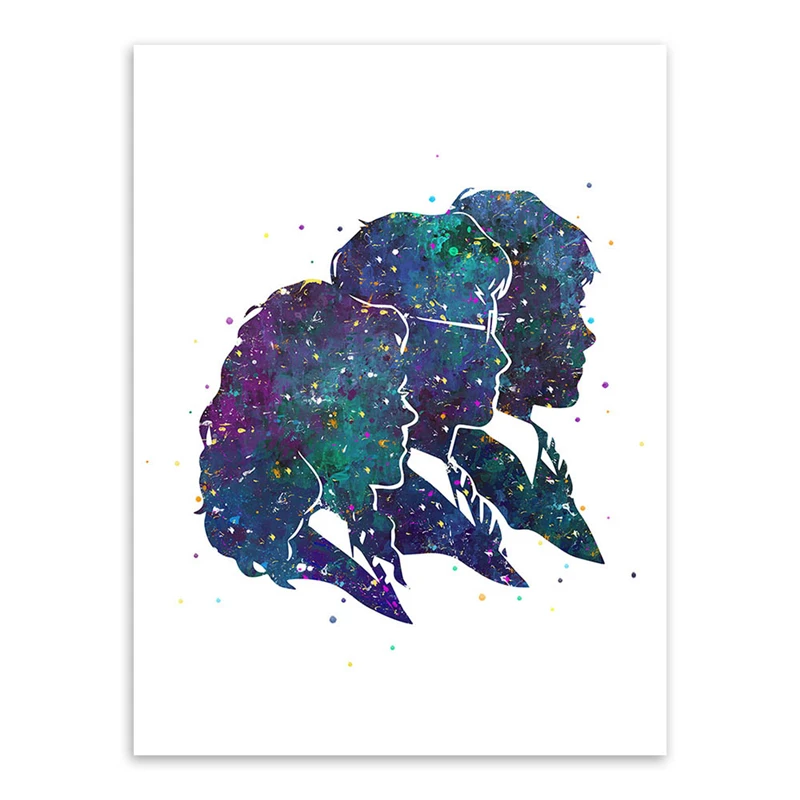 HAOCHU винтажная Картина на холсте Волшебный мир плакат из фильма крафт абстрактная