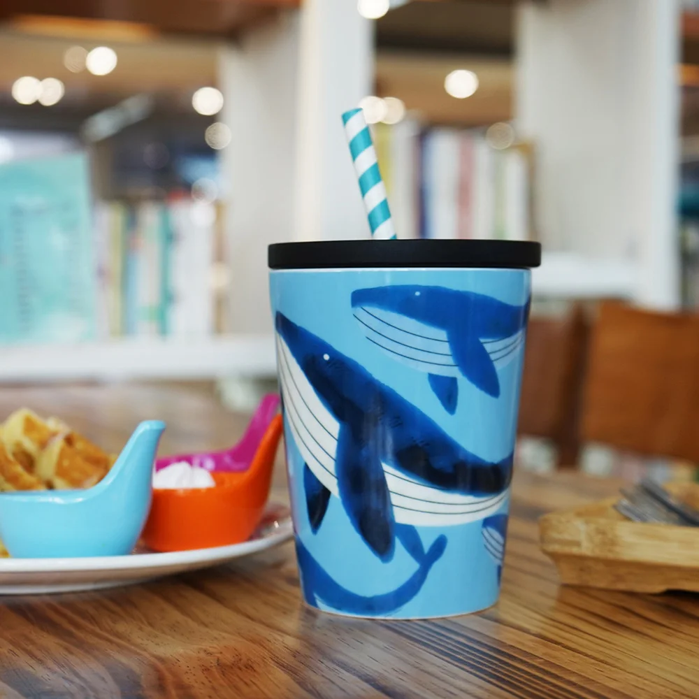 680 мл большой Ёмкость Творческий Путешествия Кофе кружки с крышкой соломы