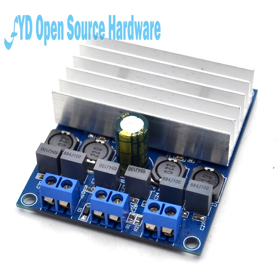 TDA7492 D Класс высокой мощности 2x50 Вт усилитель плата цифровой + радиатор AU|amp board|digital