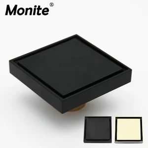 Черный ORB хром латунь матовый золотой 10x10 см душевая квадратная невидимая Сливная крышка для пола в ванной