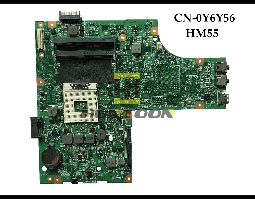 Высокое качество CN 0Y6Y56 для Dell Insprion 15R N5010 материнская плата ноутбука Y6Y56 48.4HH01. 021 HM57
