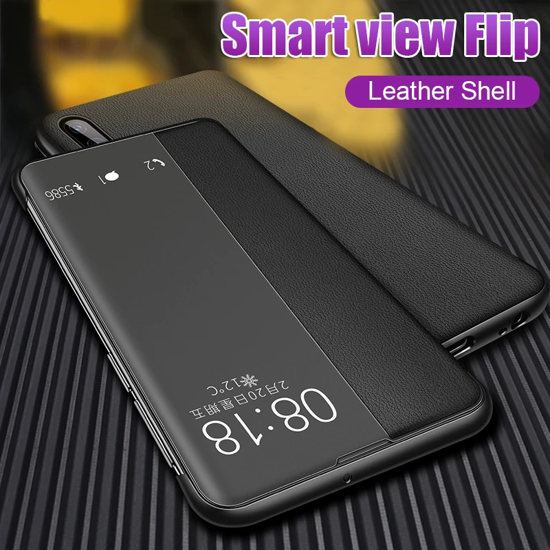 Luxury Leather Flip Phone Case Cover The For Huawei P30 P20 Lite Shockproof Pro Honor 8x Smart View |