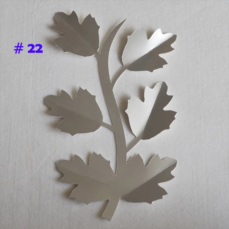 No 22 DIY Искусственные цветы Leave Fleurs Artificielles фон совпадающие листья гигантские бумажные листья Свадебная вечеринка Декор детский душ - Цвет: No 22