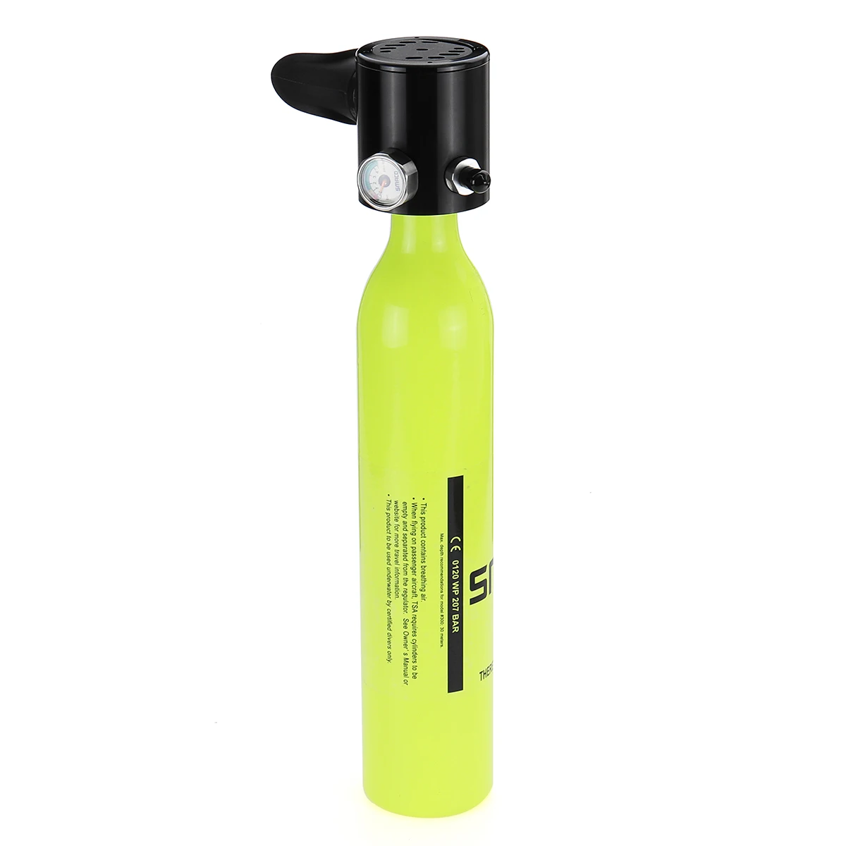 Green Bottle Set Smaco, 500 мл, Мини, для подводного плавания, запасной кислородный баллон, набор, черный, Мини, для дайвинга, оборудование для дайвинга, насос, сумка, адаптер - Цвет: Green Bottle Set