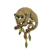 luxury brand rhinestone monkey brooch pin chinese zodiac animal costume fashion jewelry couple womens birthday gift
