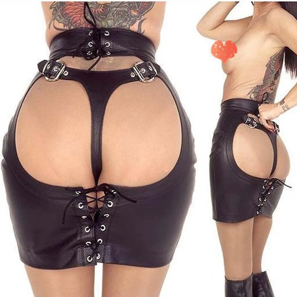 Сексуальное женское нижнее белье LNCDIS соблазнительное из искусственной кожи боди