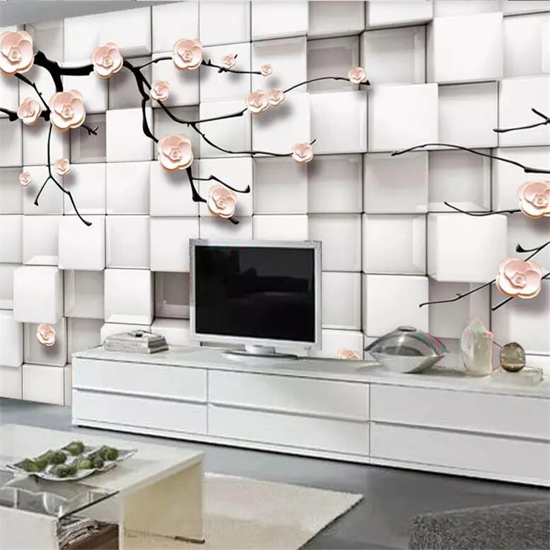 3d фотообои beibehang на заказ элегантные квадратные Настенные обои с изображением