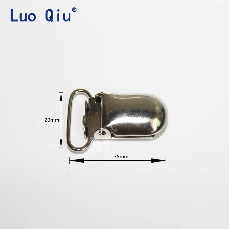 Luo Qiu 30 шт./лот u-образная форма 35*20 мм Серебряные Зажимы на подтяжках для брюк
