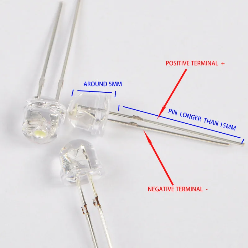 Brand New LED Bright Light Lamp Emitting Diode 70 Piece DC 3V-6V 5 mm White | Освещение