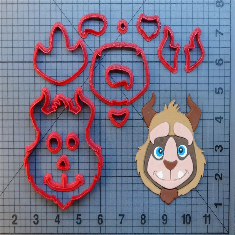 Красавица и Чудовище набор печенья на заказ 3D печать помадка кекс торт кухонные