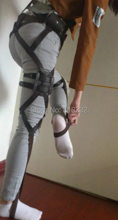 Атака на Титанов/Shingeki no Kyojin Mikasa Ackerman Recon Corps Пояс Ремни Hookshot униформа наряд аниме костюмы для косплея